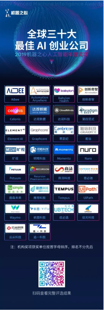 明略科技榮獲“全球三十大最佳AI創(chuàng)業(yè)公司”