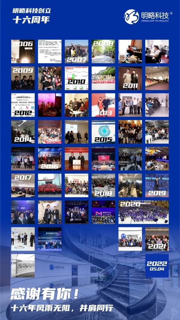 堅持數據智能方向，明略科技16周年足跡盤點（文末有彩蛋）