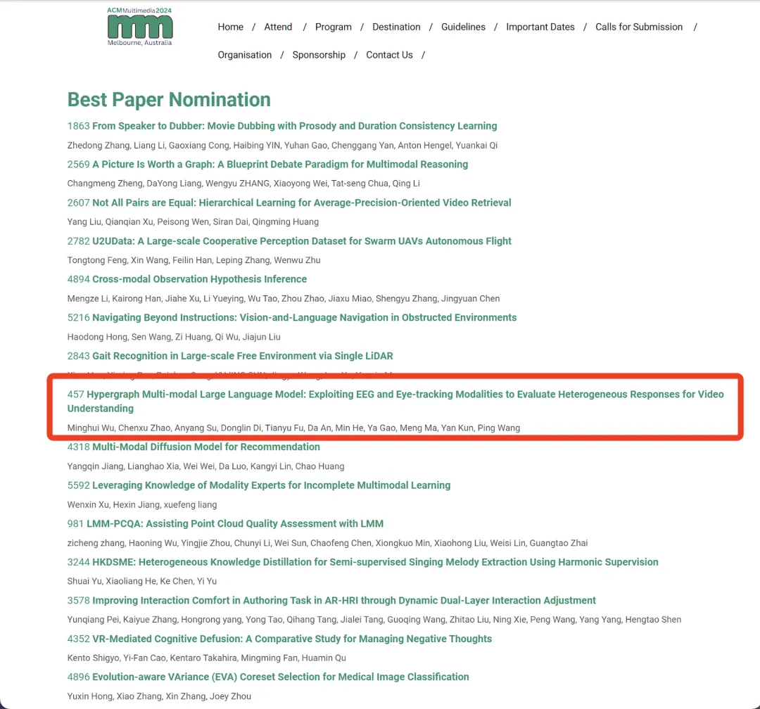 機(jī)器能模擬人類感受？明略科技多模態(tài)團(tuán)隊(duì)斬獲ACMMM全球頂會(huì)“最佳論文提名”